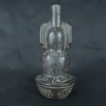 Pre Columbian Moche Ceramic Vessel Ritual Artifact Peru Collectible - Imagen 5