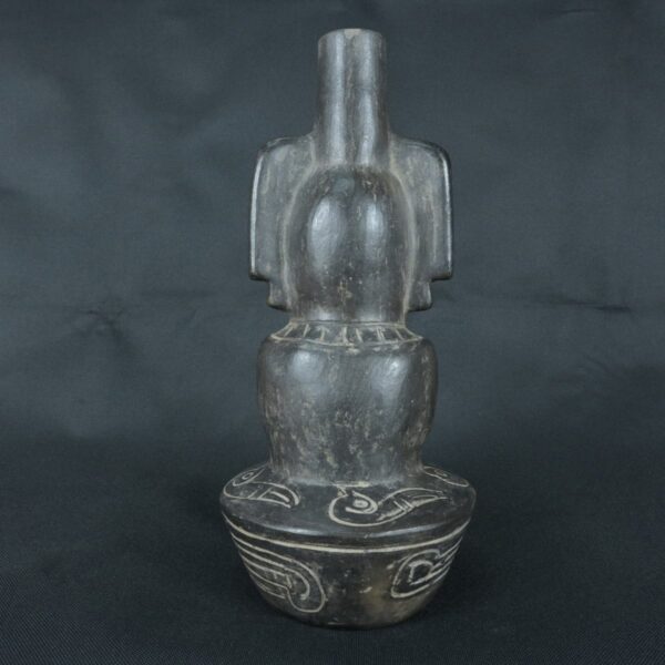 Pre Columbian Moche Ceramic Vessel Ritual Artifact Peru Collectible - Imagen 5