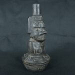Pre Columbian Moche Ceramic Vessel Ritual Artifact Peru Collectible - Imagen 8