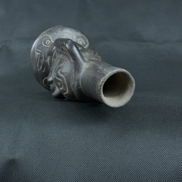 Pre Columbian Moche Ceramic Vessel Ritual Artifact Peru Collectible - Imagen 9