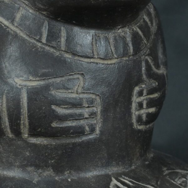 Pre Columbian Moche Ceramic Vessel Ritual Artifact Peru Collectible - Imagen 13