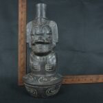 Pre Columbian Moche Ceramic Vessel Ritual Artifact Peru Collectible - Imagen 17