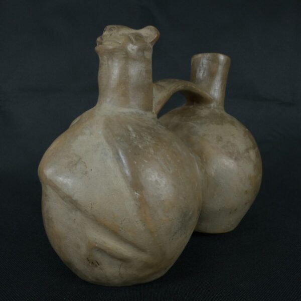 Pre Columbian Moche Ceramic Whistle Ancient Andean Artifact - Imagen 8