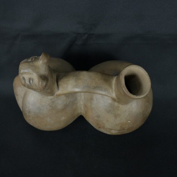 Pre Columbian Moche Ceramic Whistle Ancient Andean Artifact - Imagen 9