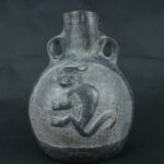 Pre Columbian Moche Ceramic Vessel Ancient Ritual Artifact Peru
