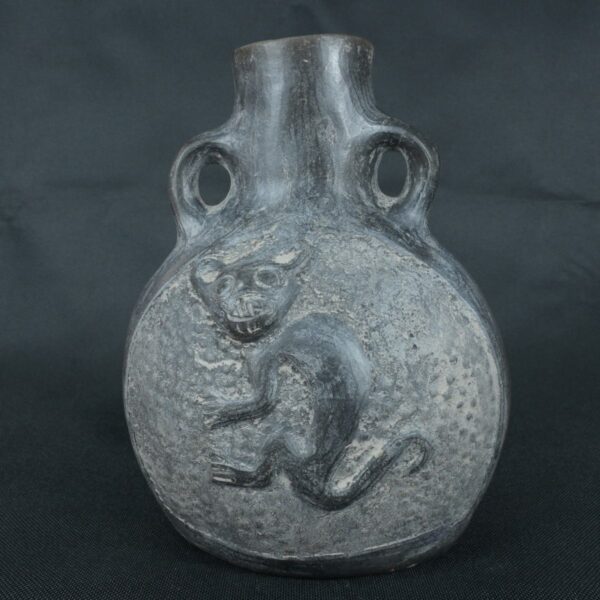 Pre Columbian Moche Ceramic Vessel Ancient Ritual Artifact Peru - Imagen 5