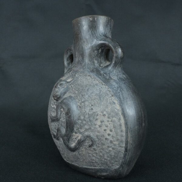 Pre Columbian Moche Ceramic Vessel Ancient Ritual Artifact Peru - Imagen 6