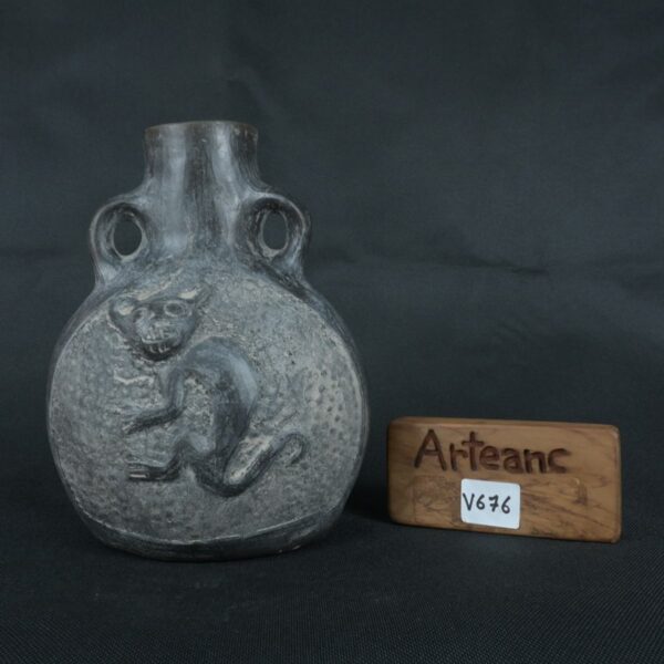 Pre Columbian Moche Ceramic Vessel Ancient Ritual Artifact Peru - Imagen 19