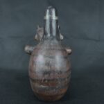 Pre Columbian Vicus Ceramic Double Chamber Whistling Ritual Artifact - Imagen 4