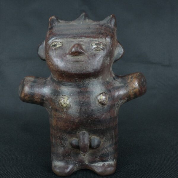 Pre Columbian Vicus Ceramic Double Chamber Whistling Ritual Artifact - Imagen 8