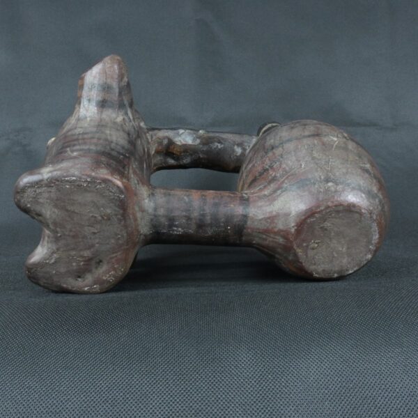 Pre Columbian Vicus Ceramic Double Chamber Whistling Ritual Artifact - Imagen 10