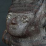Pre Columbian Vicus Ceramic Double Chamber Whistling Ritual Artifact - Imagen 12