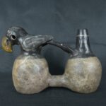 Pre Columbian Moche Ceramic Whistle Ritual Artifact Andean Collectible
