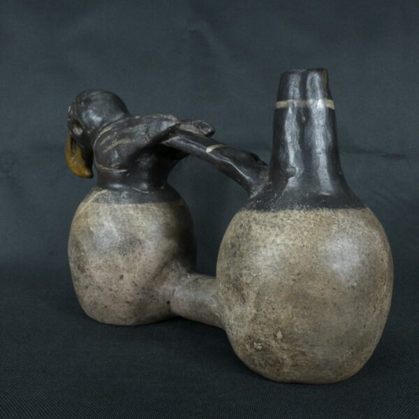 Pre Columbian Moche Ceramic Whistle Ritual Artifact Andean Collectible - Imagen 2