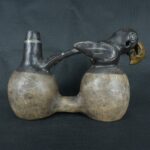 Pre Columbian Moche Ceramic Whistle Ritual Artifact Andean Collectible - Imagen 5
