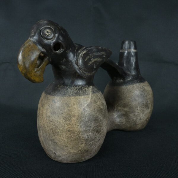 Pre Columbian Moche Ceramic Whistle Ritual Artifact Andean Collectible - Imagen 8