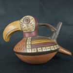 Pre Columbian Nazca Pottery Bird Vessel Ceremonial Artifact