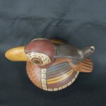 Pre Columbian Nazca Pottery Bird Vessel Ceremonial Artifact - Imagen 9