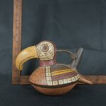 Pre Columbian Nazca Pottery Bird Vessel Ceremonial Artifact - Imagen 11