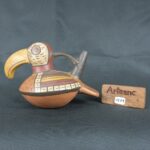 Pre Columbian Nazca Pottery Bird Vessel Ceremonial Artifact - Imagen 12