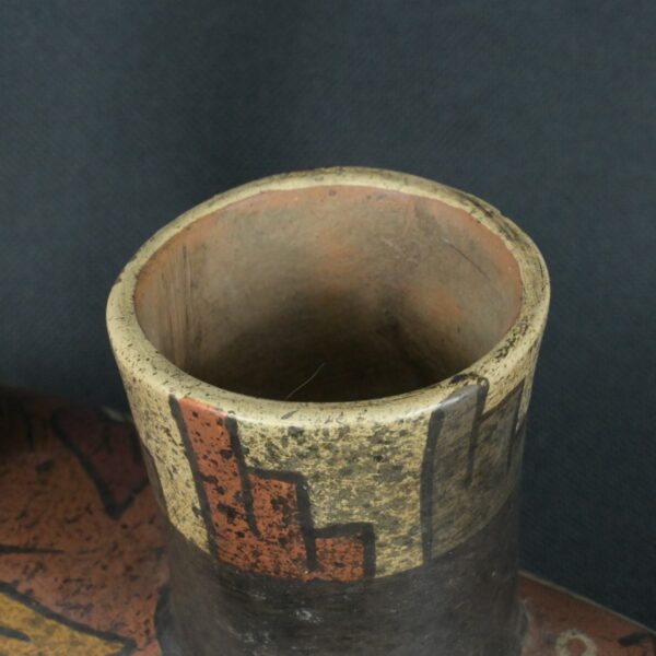 Pre Columbian Moche Pottery Animal Vessel Ceremonial Artifact - Imagen 15
