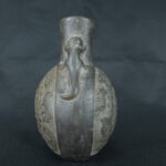 Pre Columbian Moche Black Ceramic Vessel Ritual Artifact Peru - Imagen 3