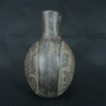 Pre Columbian Moche Black Ceramic Vessel Ritual Artifact Peru - Imagen 7