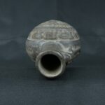 Pre Columbian Moche Black Ceramic Vessel Ritual Artifact Peru - Imagen 9