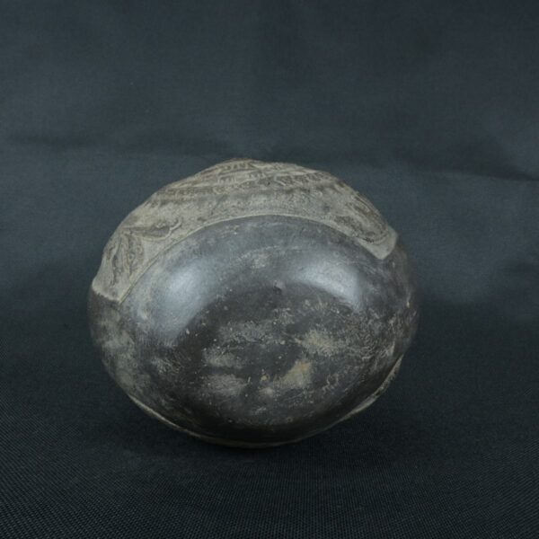 Pre Columbian Moche Black Ceramic Vessel Ritual Artifact Peru - Imagen 10