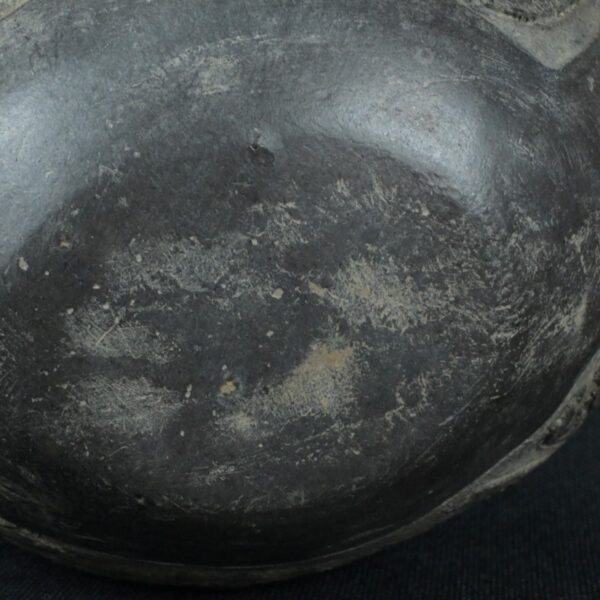 Pre Columbian Moche Black Ceramic Vessel Ritual Artifact Peru - Imagen 11