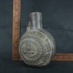 Pre Columbian Moche Black Ceramic Vessel Ritual Artifact Peru - Imagen 15
