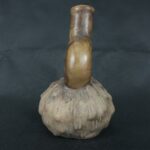 Pre Columbian Chavin Ceramic Bottle Ritual Artifact Andean Collectible - Imagen 3