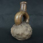 Pre Columbian Chavin Ceramic Bottle Ritual Artifact Andean Collectible - Imagen 4