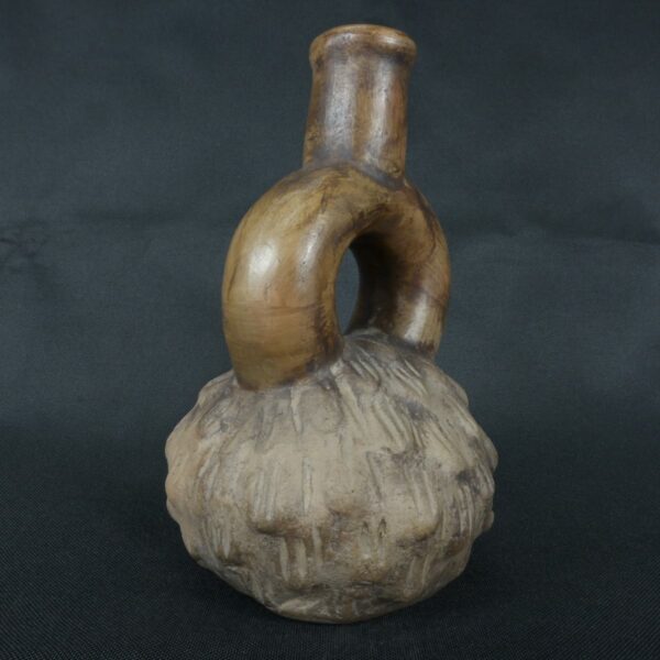 Pre Columbian Chavin Ceramic Bottle Ritual Artifact Andean Collectible - Imagen 4