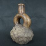 Pre Columbian Chavin Ceramic Bottle Ritual Artifact Andean Collectible - Imagen 6