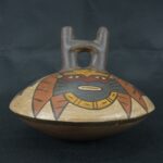 Pre Columbian Nazca Ceramic Bottle Ritual Artifact Andean Culture