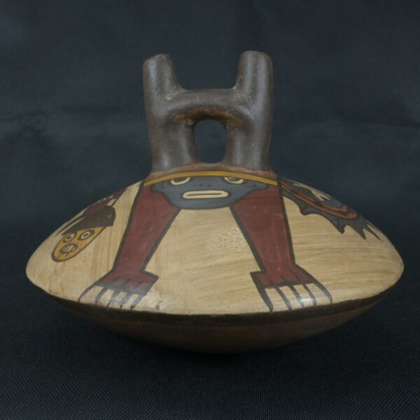 Pre Columbian Nazca Ceramic Bottle Ritual Artifact Andean Culture - Imagen 5
