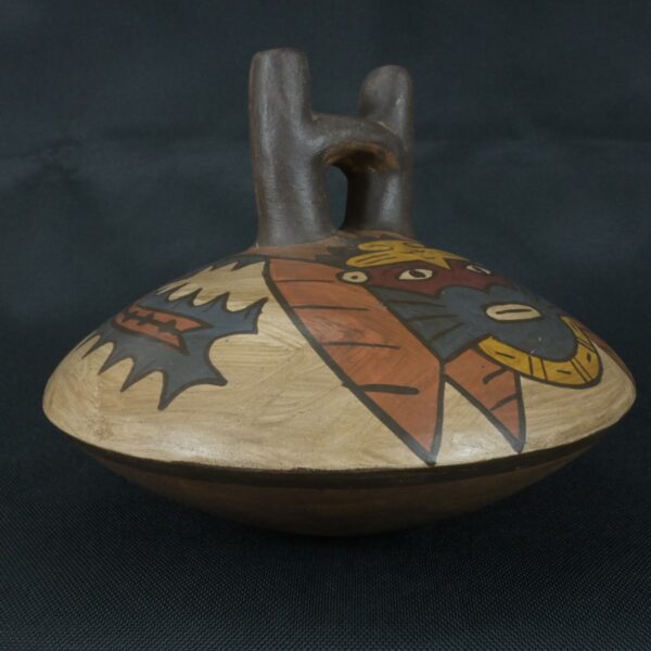 Pre Columbian Nazca Ceramic Bottle Ritual Artifact Andean Culture - Imagen 8