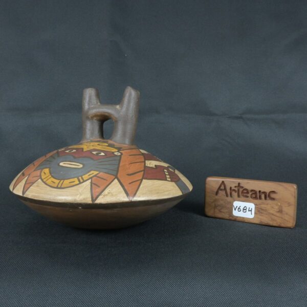 Pre Columbian Nazca Ceramic Bottle Ritual Artifact Andean Culture - Imagen 17