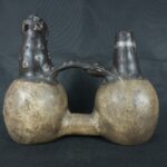 Pre Columbian Moche Ceramic Whistle Ritual Artifact Andean Collectible