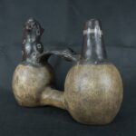 Pre Columbian Moche Ceramic Whistle Ritual Artifact Andean Collectible - Imagen 2