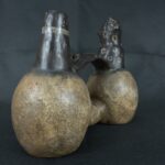 Pre Columbian Moche Ceramic Whistle Ritual Artifact Andean Collectible - Imagen 4