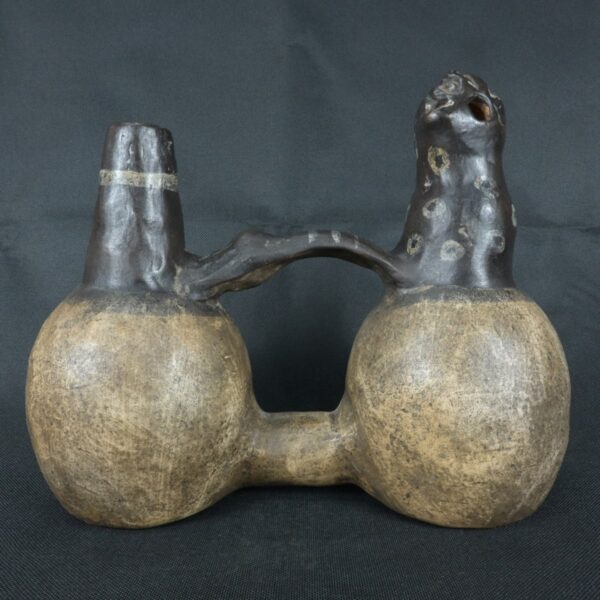 Pre Columbian Moche Ceramic Whistle Ritual Artifact Andean Collectible - Imagen 5