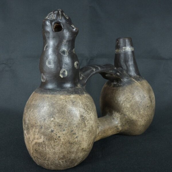 Pre Columbian Moche Ceramic Whistle Ritual Artifact Andean Collectible - Imagen 8