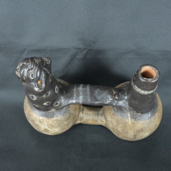 Pre Columbian Moche Ceramic Whistle Ritual Artifact Andean Collectible - Imagen 9