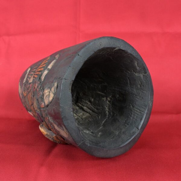 Pre Columbian Moche Wooden Vessel with Shell and Bone Inlays Ritual - Imagen 9