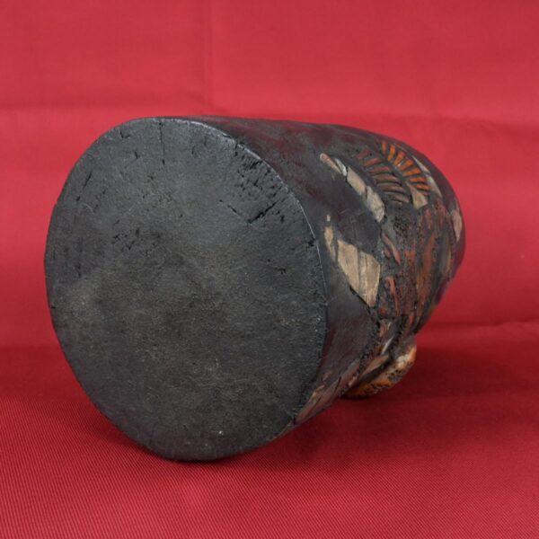 Pre Columbian Moche Wooden Vessel with Shell and Bone Inlays Ritual - Imagen 10