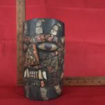 Pre Columbian Moche Wooden Vessel with Shell and Bone Inlays Ritual - Imagen 19
