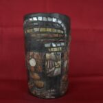 Pre Columbian Moche Wooden Vessel Ritual Artifact with Inlays - Imagen 8