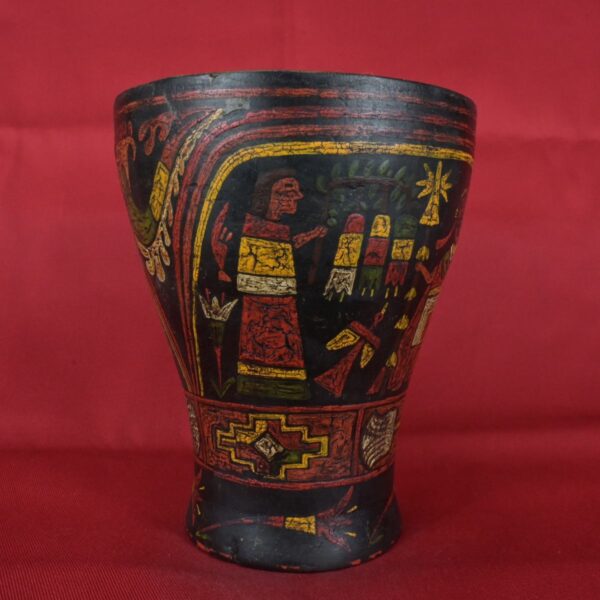 Pre Columbian Inca Pottery Vessel Ritual Artifact Andean Collectible - Imagen 3